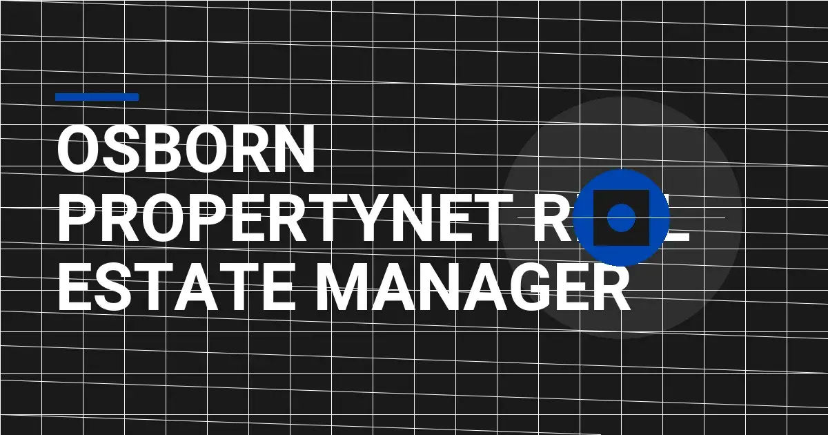 Osborn PropertyNet Real Estate Manager