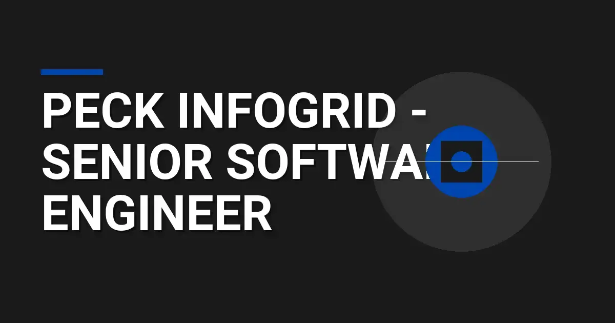 Peck InfoGrid - Senior Software Engineer