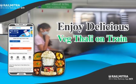 Enjoy Delicious Veg Thali on Train, No Carrying Needed