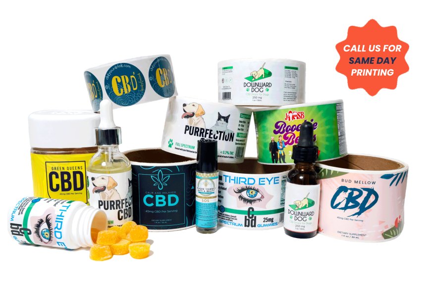 Stand Out on the Shelf: 5 Creative Ideas for Custom CBD Label Materials
